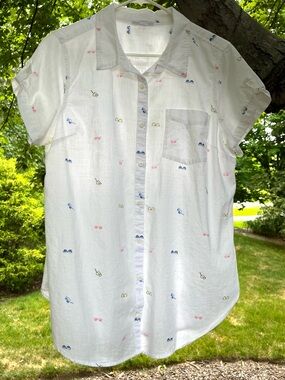 100% cotton Westport button down top XL